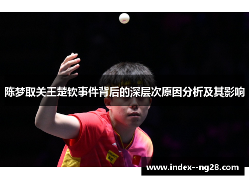 陈梦取关王楚钦事件背后的深层次原因分析及其影响 陈梦取关王楚钦事件背后的深层次原因分析及其影响