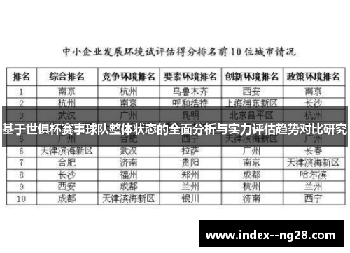 基于世俱杯赛事球队整体状态的全面分析与实力评估趋势对比研究